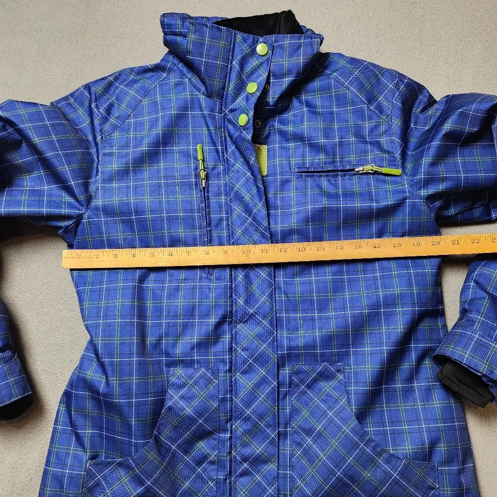 XNTRIK Fleece Lined Jacket Blue Plaid Sz Large - Picture 9 of 9